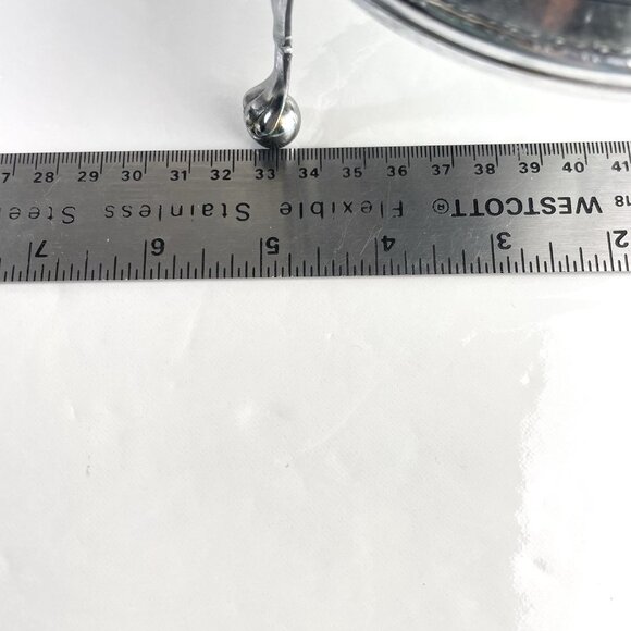 Vintage Caviar Server Silverplate Butter Swivel Dome Top Filigree Legs England - Picture 13 of 13